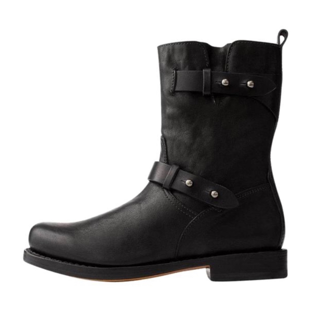 Rag & Bone black moto boots size 37